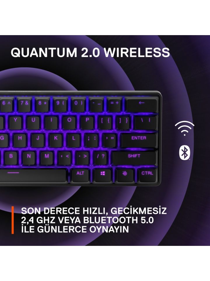 SteelSeries Apex Pro Mini Wireless Kablosuz Mekanik Oyuncu Klavyesi