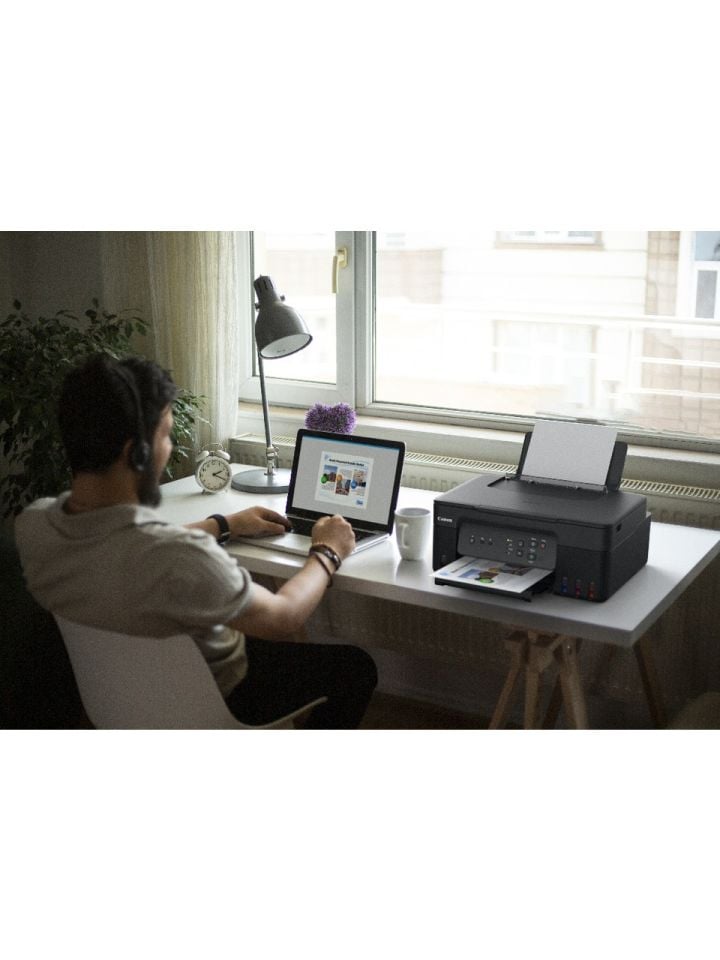 Canon G3430 Wi-Fi + Tarayıcı + Fotokopi Renkli Çok Fonksiyonlu Tanklı Mürekkep Püskürtmeli Yazıcı (Canon Eurasia Garantili)