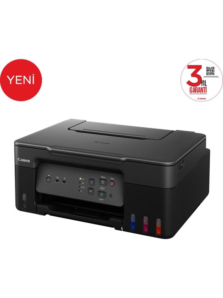 Canon G3430 Wi-Fi + Tarayıcı + Fotokopi Renkli Çok Fonksiyonlu Tanklı Mürekkep Püskürtmeli Yazıcı (Canon Eurasia Garantili)