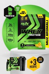 Whey Protein Muz Aromalı Saşe - 30 Adet - 990g - Hediyeli