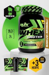 Whey Protein Mini Plus Bisküvi Aromalı - 400g - 16 Servis - Hediyeli