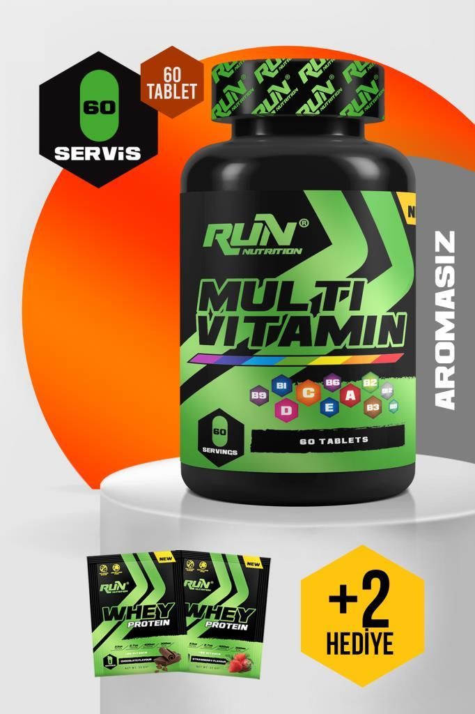 Multivitamin 60 Tablet - 23 Farklı Vitamin ve 17 Farklı Bitki Ekstresi 2 Hediyeli