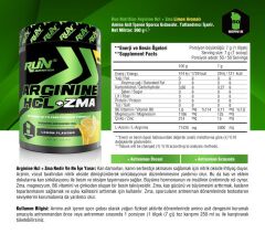 Arginine HCL + ZMA - Limon Aromalı - 50 Servis - 350g - 2 Saşe Protein Hediyeli