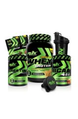 Fitness Paketi Small Kas Kütlesi - Whey Mini Plus, Creatine, Bcaa - Bisküvi, Kola - Hediyeli