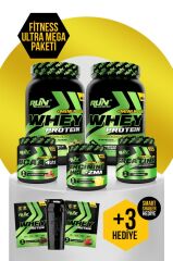 Fitness MİNİ MEGA - 2x Whey Mini Plus Fr. Vanilya, Bcaa Karpuz, Creatine, Arginine Limon - Hediyeli