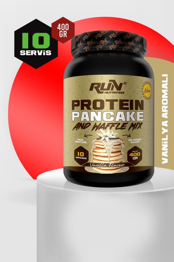 Protein Pancake ve Waffle Mix - 400g - Vanilya Aromalı - 10 Servis