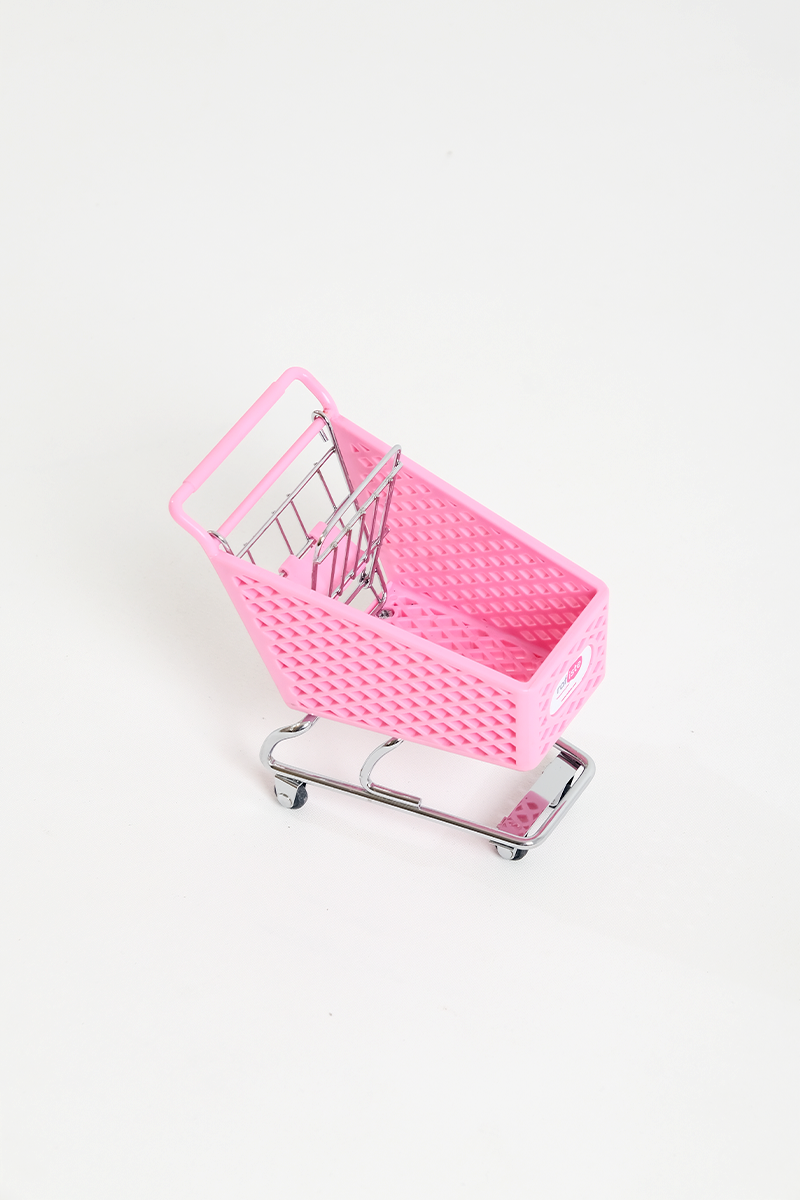 Mini Shopping Cart Pink