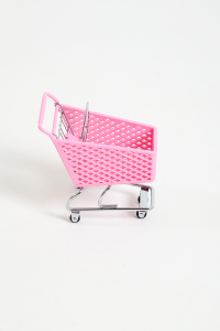 Mini Shopping Cart Pink