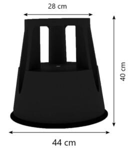 Non-Slip Stool Black