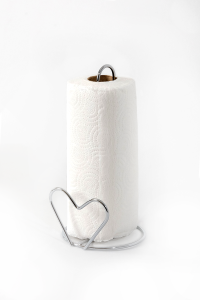 Banyo Havluluğu Kağıt Havluluk Peçetelik Kalpli Model Krom