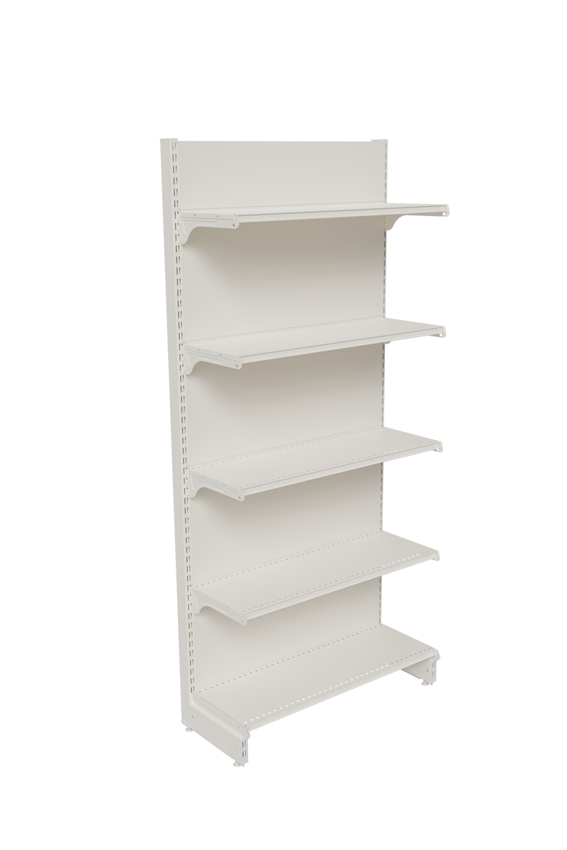 Metal Wall Shelf Flat Back Panel H: 2060 L: 900