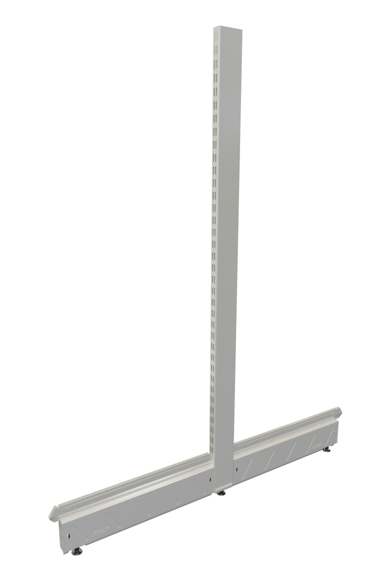 Çift Yönlü Duvar Reyonu Bitiş Takımı 1430x500 mm Beyaz