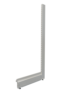 Single Side Wall Shelf End Set 1430x500 mm White