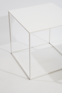 Metal 2-Piece Coffee Table White