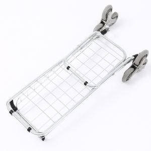 Portable Folding Shopping Cart Six Wheels Metal 30 Kg