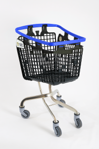 Plastik Market (Alışveriş) Arabası 100 L Loop Mavi
