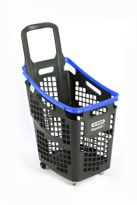 Tekerlekli Market Sepeti (Tekerlekli Alışveriş Sepeti)  65 L Mavi