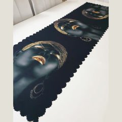 Black Face Runner Örtü 40x140cm