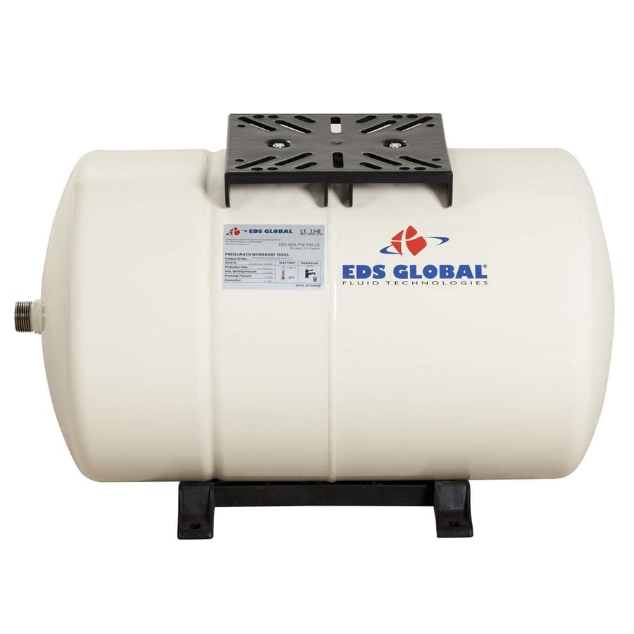 EDS Global 50lt. 10 bar Yatay Tip Sabit Membranlı Genleşme Tankı