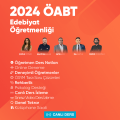 2024 ÖABT Türk Dili ve Edebiyatı Öğretmenliği Canlı Ders