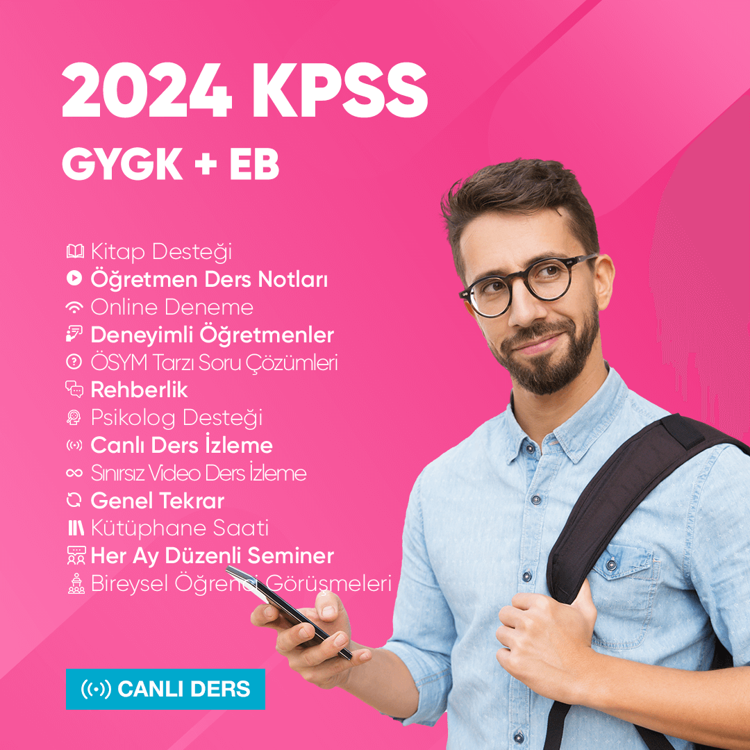 2024 KPSS GYGK + EB Canlı Ders