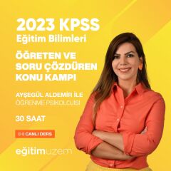 Öğreten ve Soru Çözdüren Konu Kampı - Öğrenme Psikolojisi - Ayşegül Aldemir