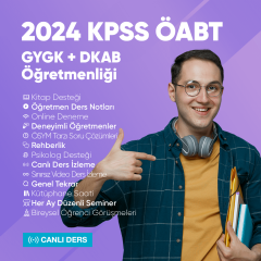 2024 KPSS ÖABT GYGK + Din Kültürü ve Ahlak Bilgisi Öğretmenliği DKAB Canlı Ders