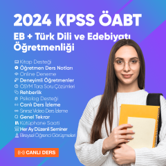2024 EB + ÖABT Türk Dili ve Edebiyatı Öğretmenliği Canlı Ders