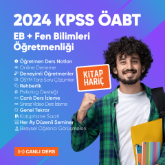 2024 EB + ÖABT Fen Bilimleri Öğretmenliği Canlı Ders - Kitap Hariç