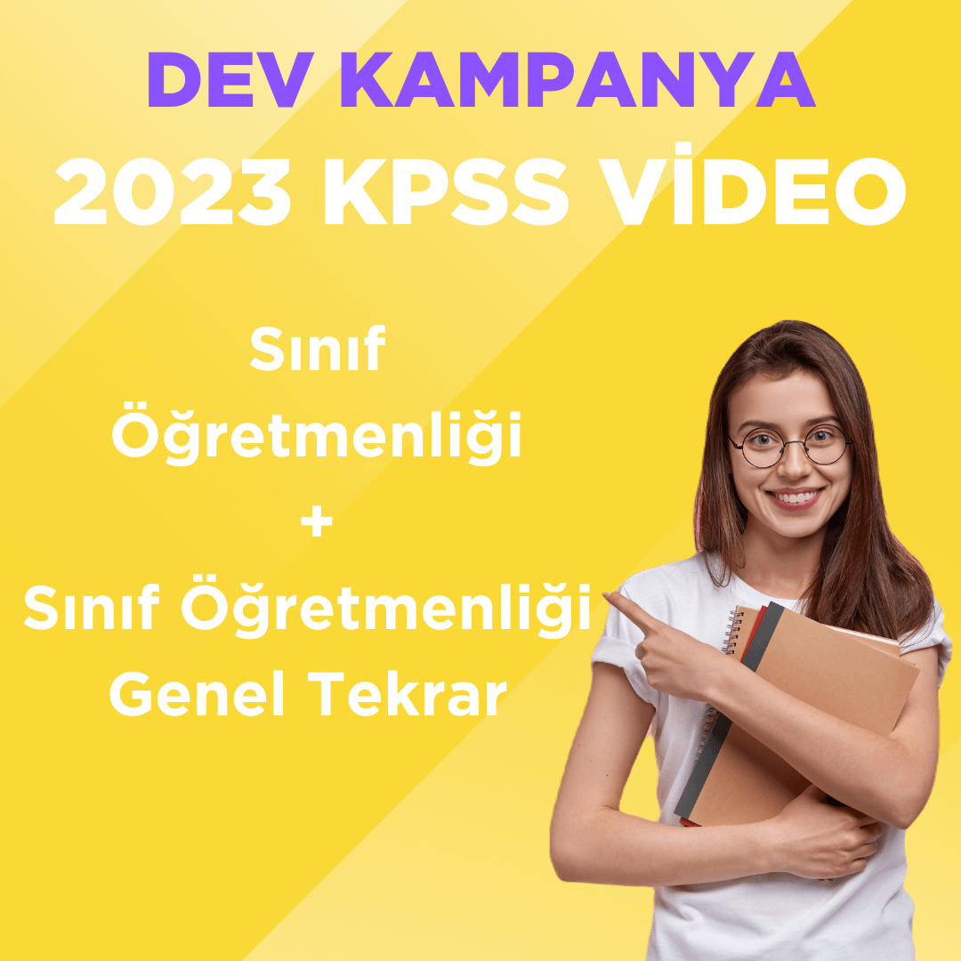 2023 KPSS ÖABT Sınıf Öğretmenliği Video Ders + Sınıf Öğretmenliği Genel Tekrar