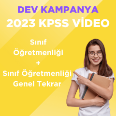 2023 KPSS ÖABT Sınıf Öğretmenliği Video Ders + Sınıf Öğretmenliği Genel Tekrar