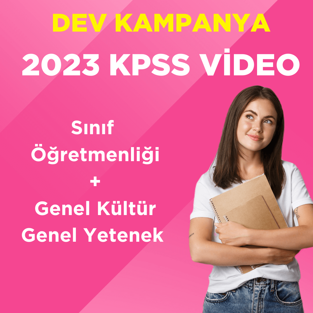 2023 KPSS ÖABT Sınıf Öğretmenliği Video Ders + GKGY Video Ders