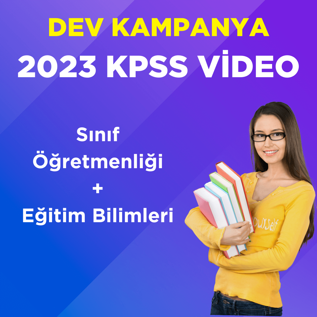 2023 KPSS ÖABT Sınıf Öğretmenliği Video Ders + EB Video Ders