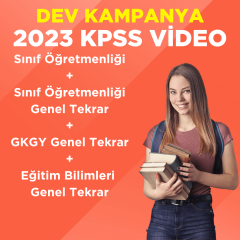 2023 KPSS ÖABT Sınıf Öğretmenliği Video Ders + Sınıf Öğretmenliği Genel Tekrar + GKGY Genel Tekrar + EB Genel Tekrar