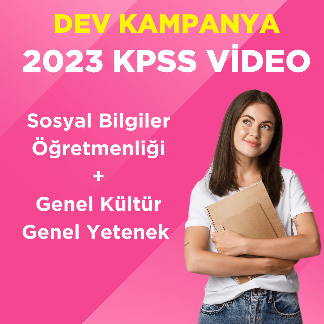 2023 KPSS ÖABT Sosyal Bilgiler Öğretmenliği Video Ders + GKGY Video Ders