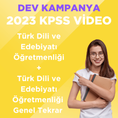 2023 KPSS ÖABT Türk Dili ve Edebiyatı Öğretmenliği Video Ders + Türk Dili ve Edebiyatı Öğretmenliği Genel Tekrar
