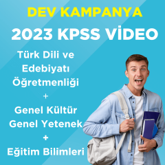 2023 KPSS ÖABT Türk Dili ve Edebiyatı Öğretmenliği Video Ders + GKGY Video Ders + EB Video Ders