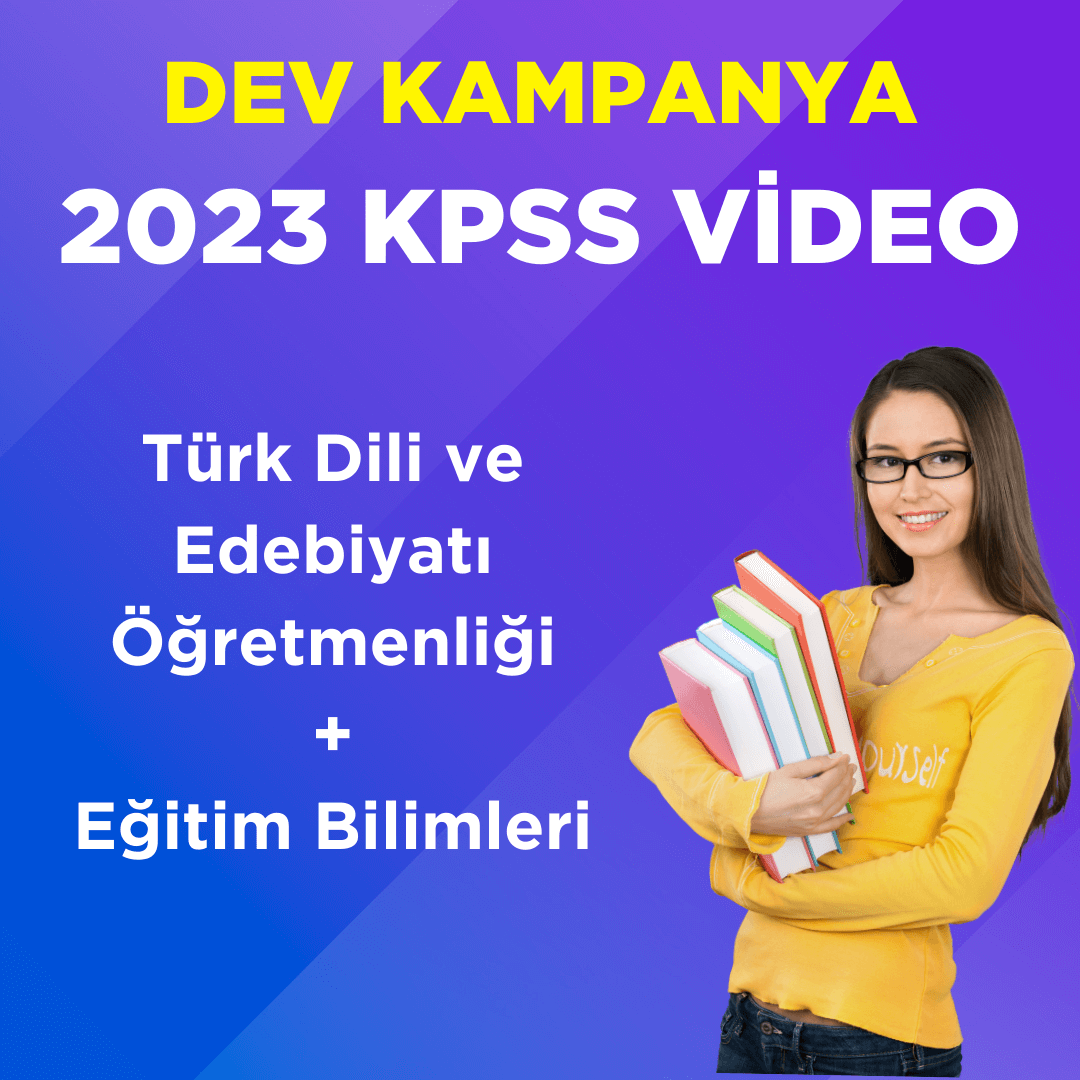 2023 KPSS ÖABT Türk Dili ve Edebiyatı Öğretmenliği Video Ders + EB Video Ders