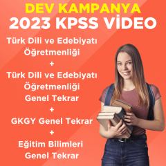 2023 KPSS ÖABT Türk Dili ve Edebiyatı Öğretmenliği Video Ders + Türk Dili ve Edebiyatı Öğretmenliği Genel Tekrar + GKGY Genel Tekrar + EB Genel Tekrar