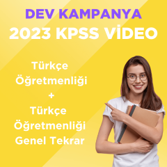 2023 KPSS ÖABT Türkçe Öğretmenliği Video Ders + Türkçe Öğretmenliği Genel Tekrar