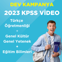 2023 KPSS ÖABT Türkçe Öğretmenliği Video Ders + GKGY Video Ders + EB Video Ders