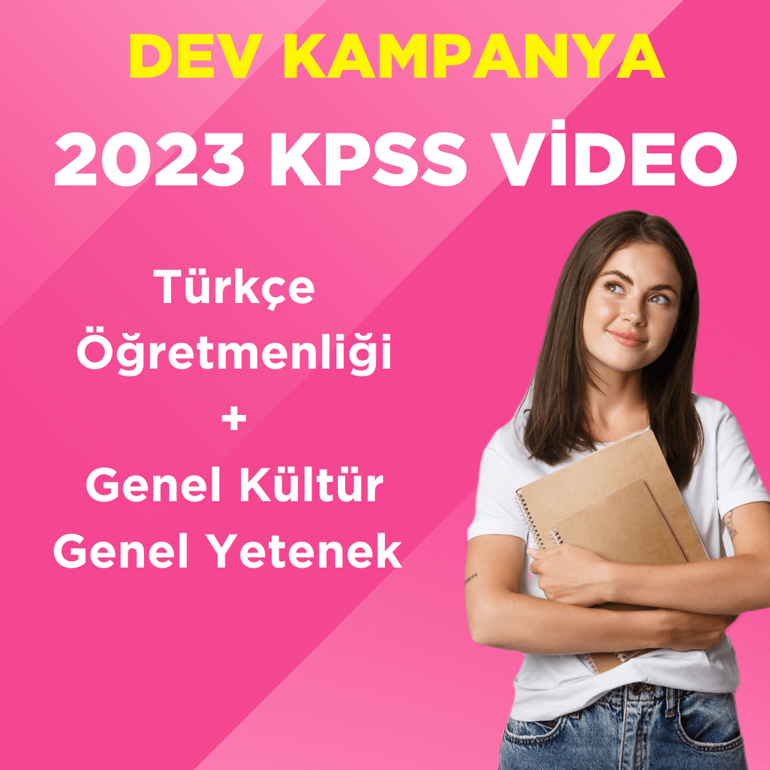 2023 KPSS ÖABT Türkçe Öğretmenliği Video Ders + GKGY Video Ders