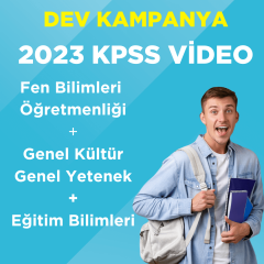 2023 KPSS ÖABT Fen Bilimleri Öğretmenliği Video Ders + GKGY Video Ders + EB Video Ders