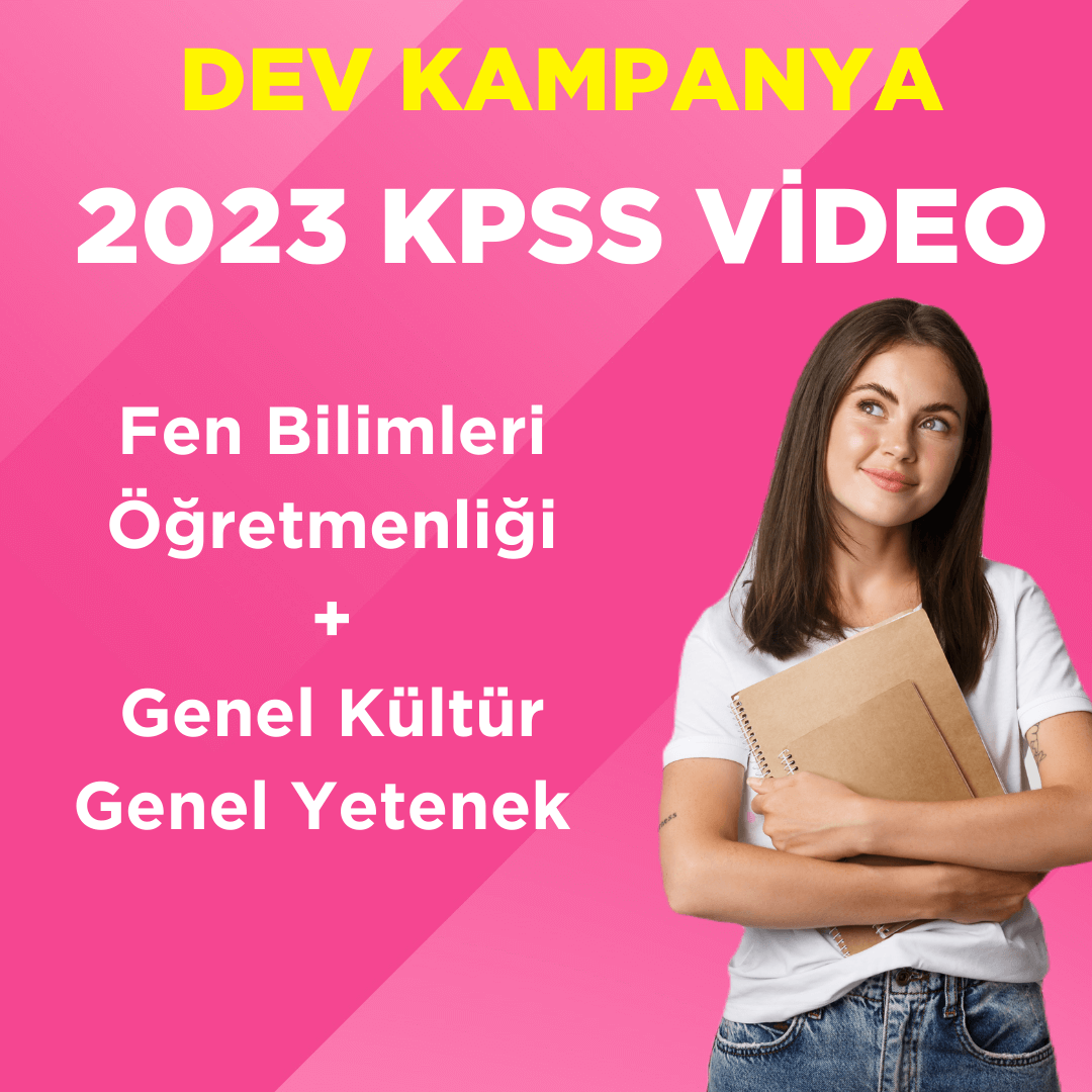 2023 KPSS ÖABT Fen Bilimleri Öğretmenliği Video Ders + GKGY Video Ders