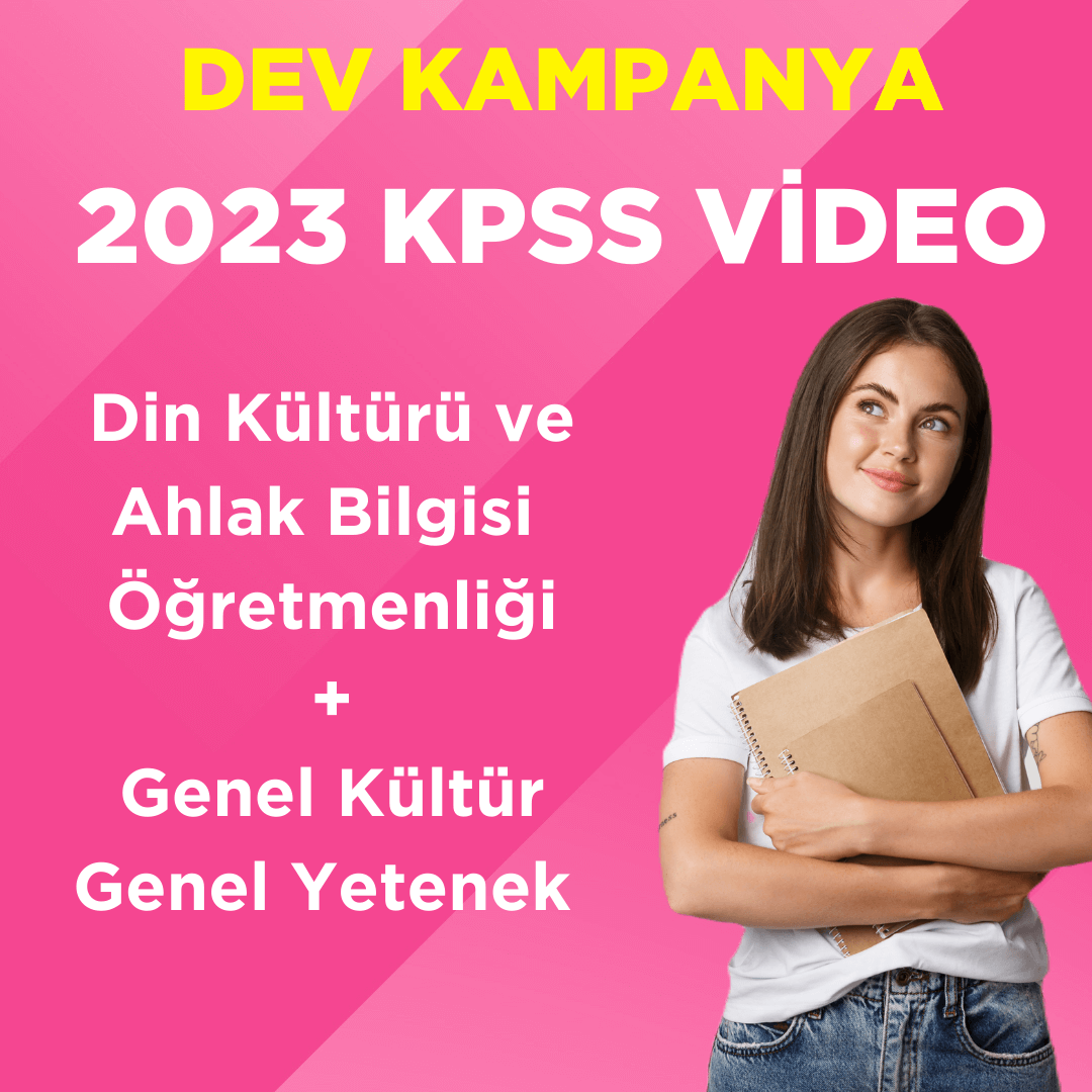 2023 KPSS ÖABT Din Kültürü ve Ahlak Bilgisi DKAB Öğretmenliği Video Ders + GKGY Video Ders