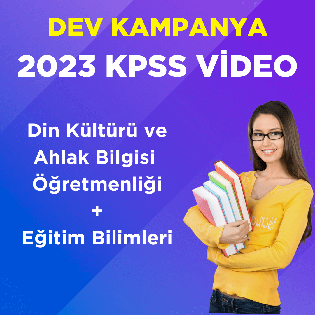 2023 KPSS ÖABT Din Kültürü ve Ahlak Bilgisi DKAB Öğretmenliği Video Ders + EB Video Ders