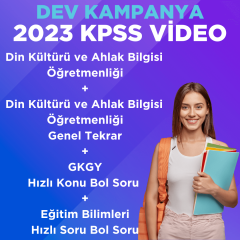 2023 KPSS ÖABT Din Kültürü ve Ahlak Bilgisi DKAB Öğretmenliği Video Ders + Din Kültürü ve Ahlak Bilgisi DKAB Öğretmenliği Genel Tekrar + EB Hızlı Konu Bol Soru + GKGY Hızlı Konu Bol Soru