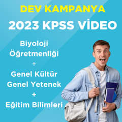 2023 KPSS ÖABT Biyoloji Öğretmenliği Video Ders + GKGY Video Ders + EB Video Ders