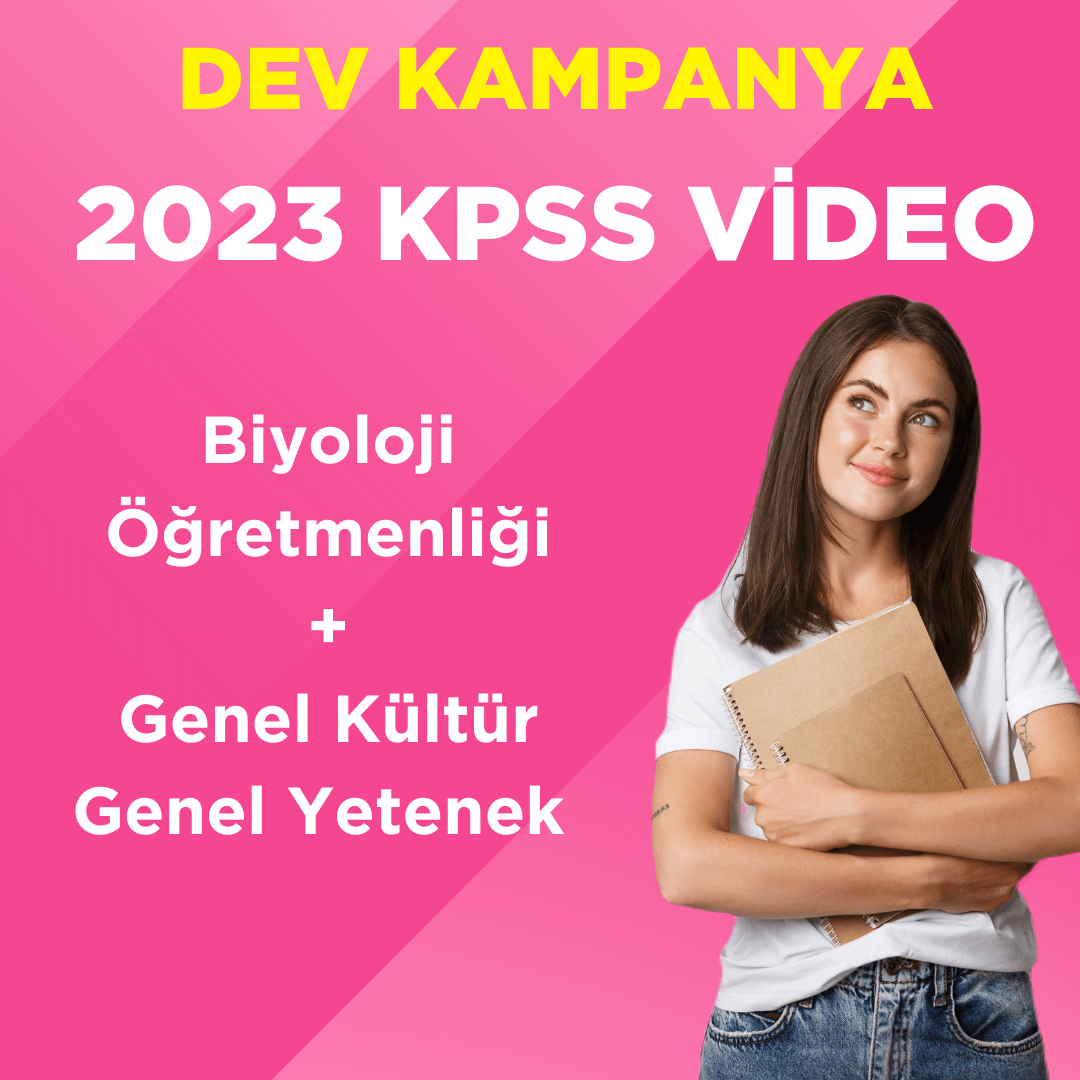 2023 KPSS ÖABT Biyoloji Öğretmenliği Video Ders + GKGY Video Ders