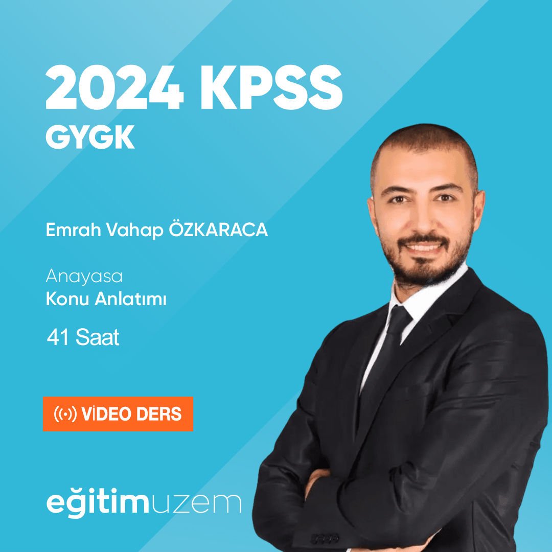 2024 GYGK - Vatandaşlık Konu Anlatımı  Video Ders - Emrah Vahap ÖZKARACA